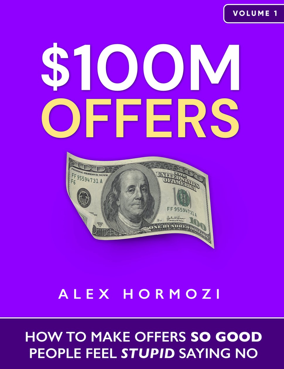 B2B outbound marketing strategy book cover featuring a $100 bill, highlighting enticing offers